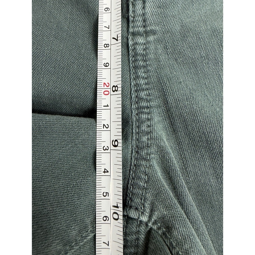 LOFT Modern Skinny Crop Jeans Womens 10 Green Teal Stretch Denim Pants - Picture 8 of 10